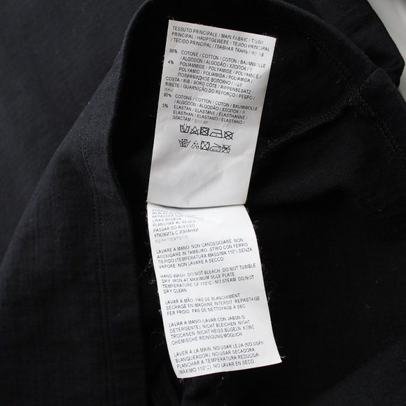 GOLDEN GOOSE Black Mock Neck Sweatshirt Back Zip Watch Cutout Top SZ XS Italy - Picture 10 of 16